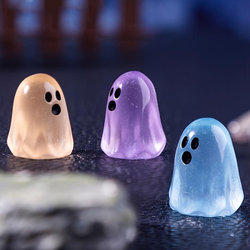 Glow-In-Dark Mini Ghost Figurines (20/50Pcs, Random Colors), Halloween Collectible Miniatures, Home Decor Statues for Desktop & Car Landscape Accents Glow-In-Dark Mini Ghost Figurines (20/50Pcs, Random Colors), Halloween Collectible Miniatures, Home Decor Statues for Desktop & Car Landscape Accents