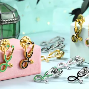 Stethoscope clothing pins Metal Coating