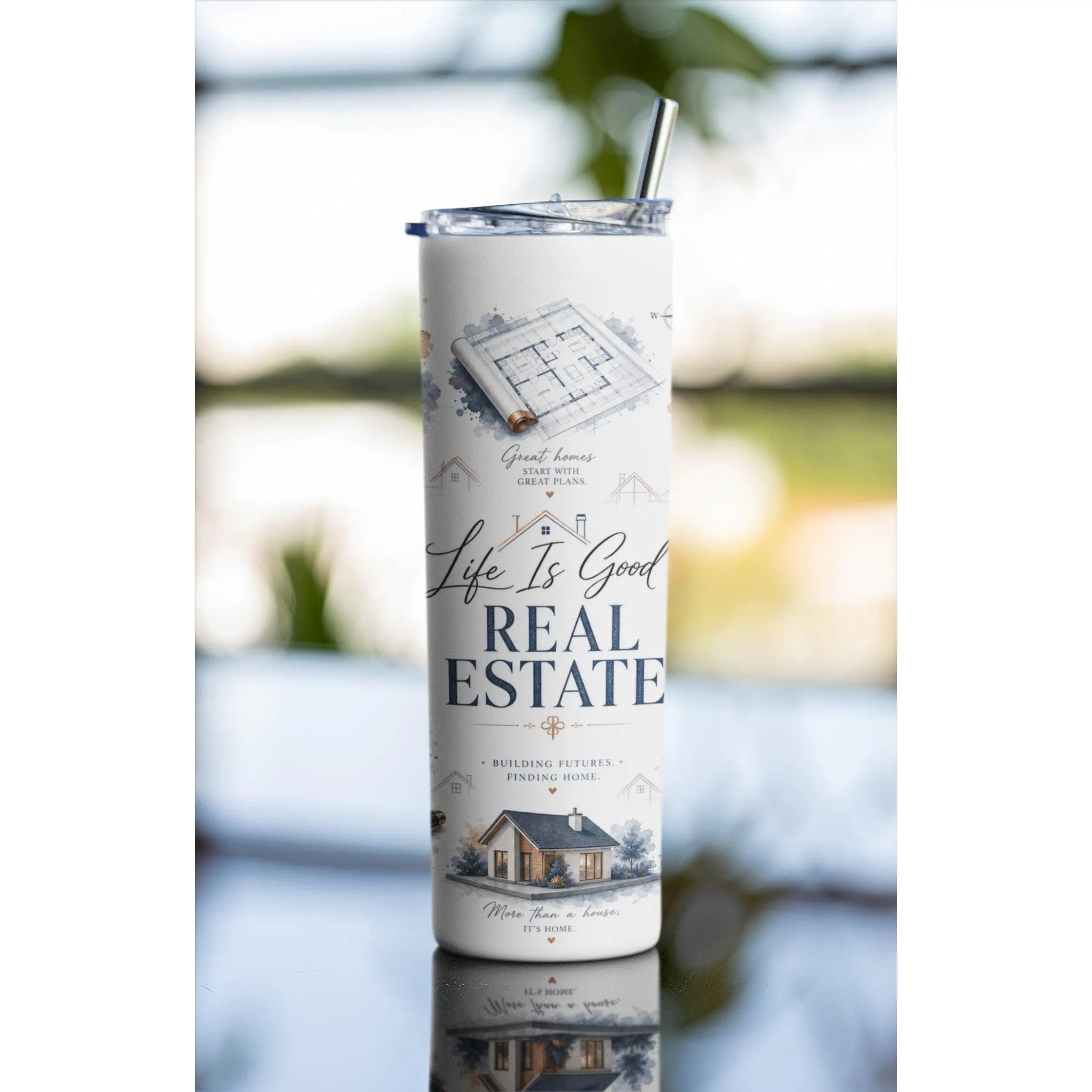 Luxury Real Estate 20 oz Stainless Steel Tumbler| Ready to Gift | Kintoir