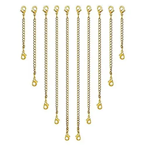 Necklace Extender 10Pcs Gold