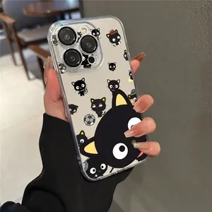 Chococat Humorous Adorable Cartoon Soft Full-Coverage Phone Case for Iphone Models 16, 15, 14, 13, 12, 11 Pro Max, As Well As 13, 12 Mini, And 16, 15, 14 Plus X, XR, XS Max. 001