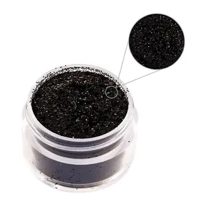 Art Glitter Pitch Black Glitter 1/2 Oz.
