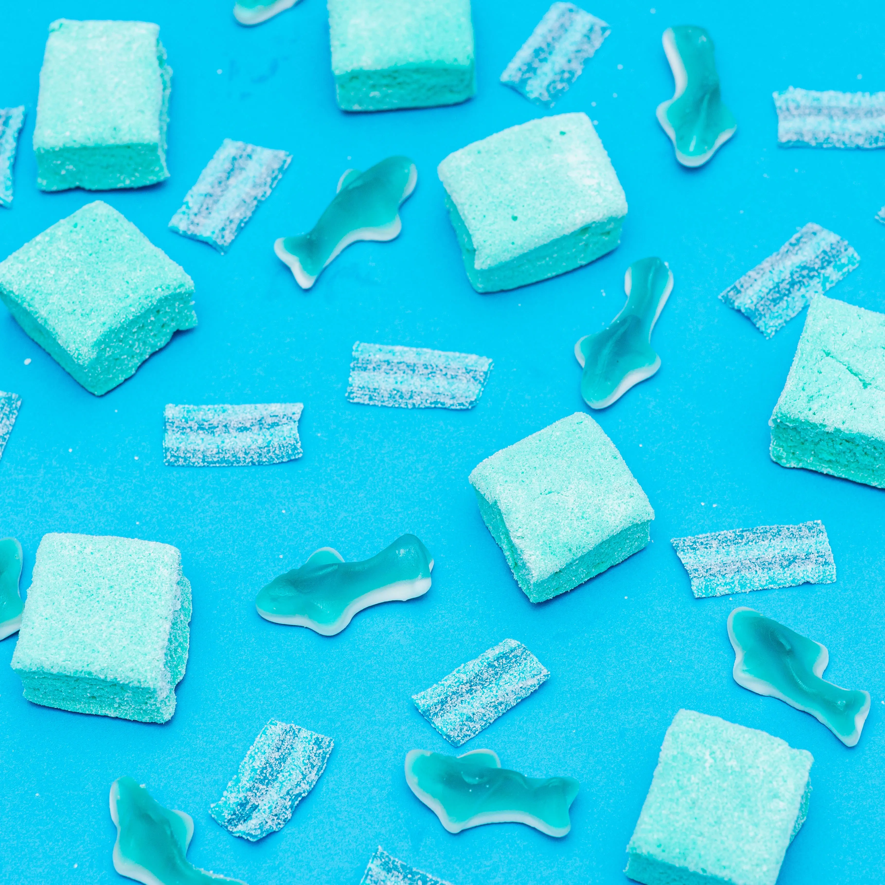 Sour Blue Raspberry Marshmallow (set of 12) Sour Blue Raspberry Marshmallow (set of 12)
