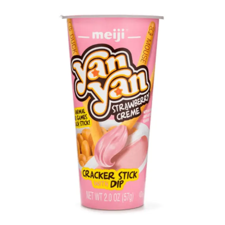 MEIJI YAN YAN STRAWBERRY DELICIOUS CRACKER DIP STICK