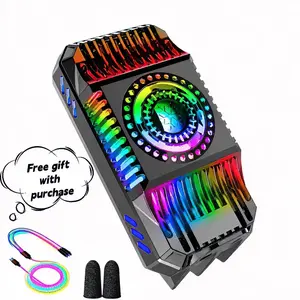 Aesthetic Compact USB Cooling Fan Phone Back Clip - Semiconductor Refrigeration, Low-Noise Durable Fan for Mobile Gaming, Live Streaming, Ultra-Fast Cooling, Smooth Gameplay