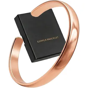 Pure Copper Bracelet for Men & Women -  Uncoated Copper  Cuff - Adjustable  Copper Bracelets for  - Mens & Womens Copper Cuff Pulsera de Cobre