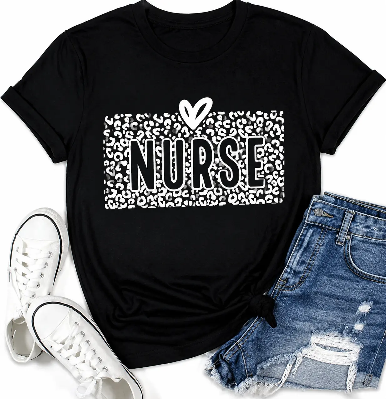 Women Nurse Shirt Nursing School T-Shirt Nurses Life Tee Nurse Day Tops