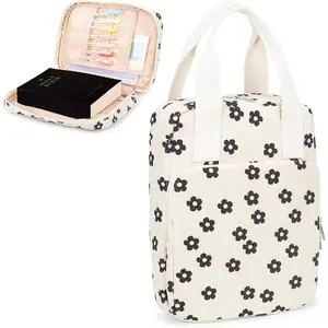 Cover for Women,  Case,Carrying  Bag Scripture Case Church Bag  Protective with Font &  Zippered Pocket