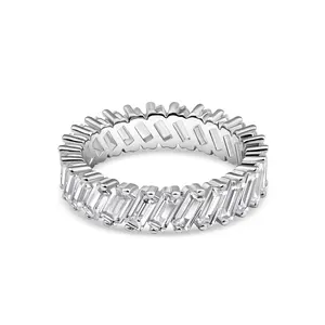 The Artemis | Modern Gents 925 Sterling Silver Baguette Statement Band | Vintage Stackable Ring