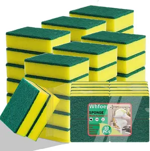 32 Pack Kitchen Scrub Sponges – Non-Scratch Dish Sponges for Cleaning Sinks, Stovetops & Appliances Set