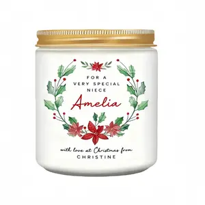 Christmas Candles - Christmas Gifts for Women Men, Candles for Home Scented, Decorative, Soy Wax(Christmas Lavender Scented Candles)