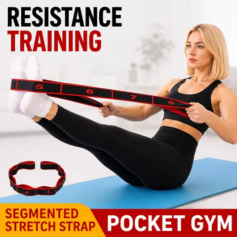 Latex Yoga Resistance Bands - Multi-Functional Stretch Training Bands, Adjustable Intensity Athletic Training Tool, Suitable for Back Stretching, Yoga/Pilates, Beginners to Pros, Top Fitness Gift for Women