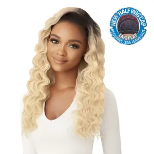 Outre Quick Weave Crimp Wave New Half Wig Cap Lays Flat TAURELLE (DRCHOSWI)