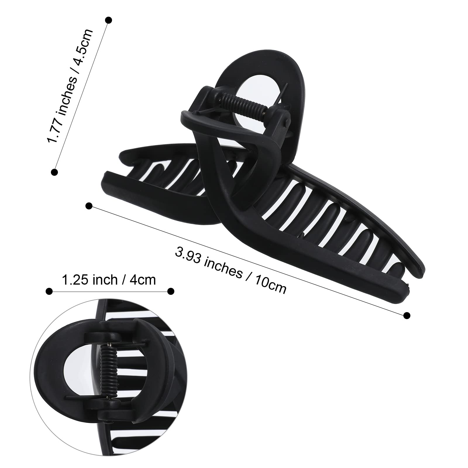 5-piece suit Large Claw Hair Clips for Thick Hair Big Banana Hair Clip for Women Nonslip Strong Hold Butterfly Hair Claw Clips