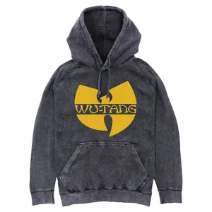 Mens Wu-Tang Clan Classic Bold Logo Lightweight Hoodie