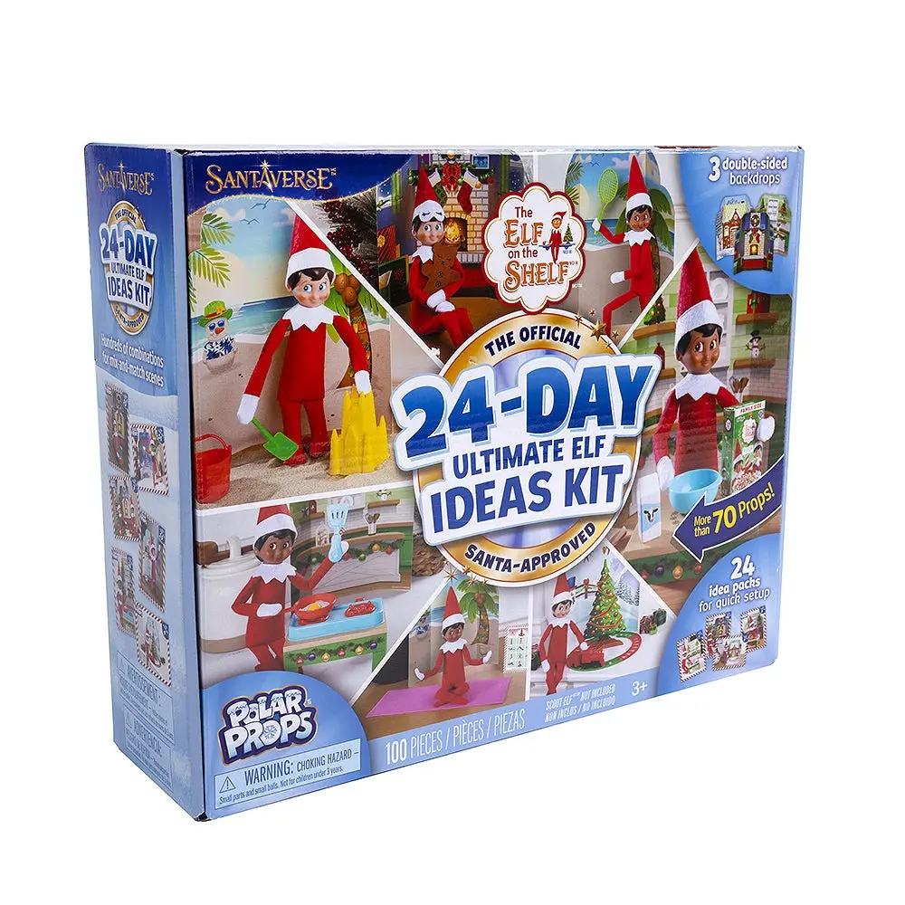 24-Day Ultimate Elf Ideas Kit with Daily Scene Ideas | Polar Props®