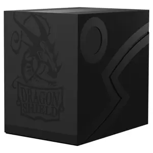 Dragon Shield Shadow Black Double Shell Deck Box 150+ Cards ATM30624