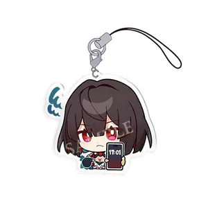 Game Honkai Star Rail Xueyi Dr. Ratio Cosplay Keychain Kawaii Acrylic Phone Chain Keyring Key Chain Bag Pendant Accessories Prop