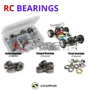 RCScrewZ Metal Shielded Bearing Kit ass061b for Team Associated B44.3 Factory Team Kit 1/10 Electric 4WD Off-Road Buggy (#9063, #ASC9063) | RCX