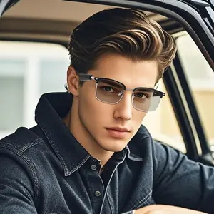 Bluetooth Smart Glasses, Sunglasses for Men and Women with Anti-Blue Light Lenses, Auto-Color Changing Touch Control, Built-in Microphone, High-Resolution Audio, Wirelessly Rechargeable Wearable smart glasses