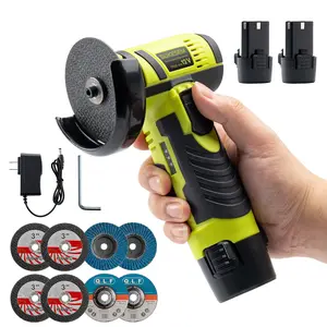 Mini wireless angle grinder, electric grinding and polishing tool, lithium electric polishing machine, suitable for metal, wood, stone and concrete, precision polishing machine