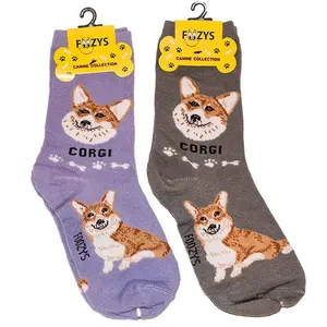 Corgi - 2 Pairs of Socks by Foozy's Socks