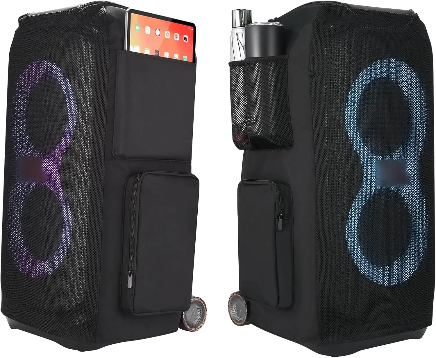 Case Compatible with JBL PartyBox 320/310 Speaker,Bottomless Cover | Portable Speaker Dust Cover Storage Bag Fits for JBL Party Box 320/310 for Outdoor Travel,With Multi-Pockets,Cover Only