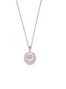 Women's Mobius Diamond Necklace Pendant, Versatile Unique Luxury Lockbone Chain Jewelry, High-End Fashion Accessory