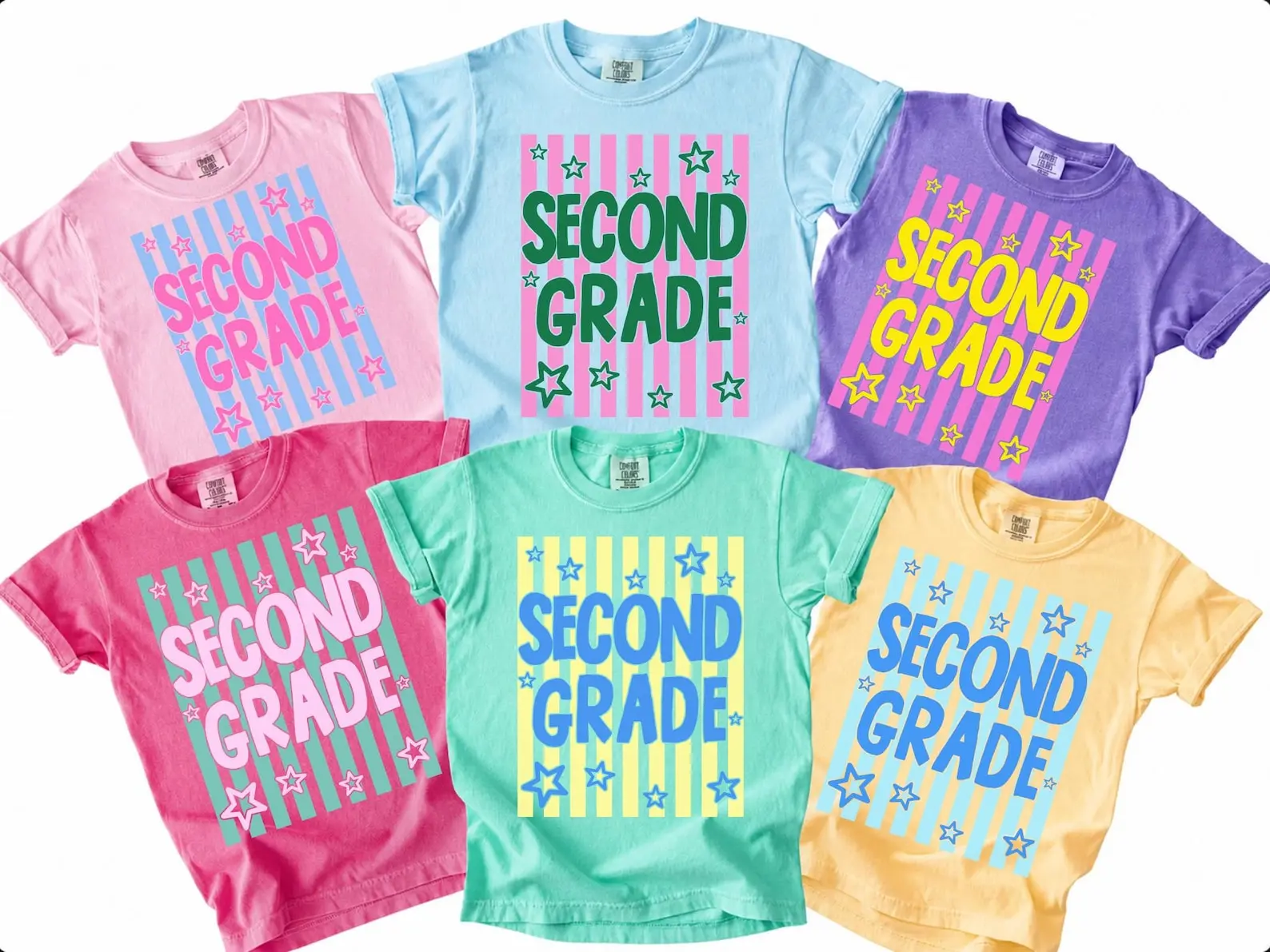 Second Grade Comfort Colors Shirt, 2nd Grade Teacher Matching Back To School Tee, Second Grade Tshirt