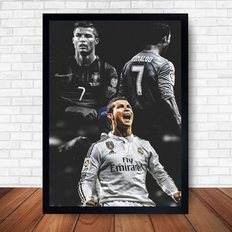 Cristiano Ronaldo Poster Soccer Legend Football Poster