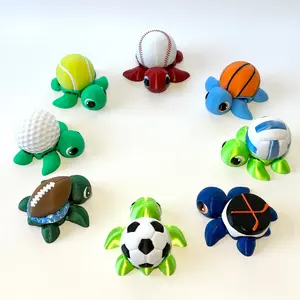 Sports Turtles - 3D Printed Articulating Figure