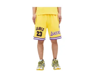 Pro Standard Los Angeles Lakers Lebron James Pro Team Men's Sporty Sports Shorts, Yellow