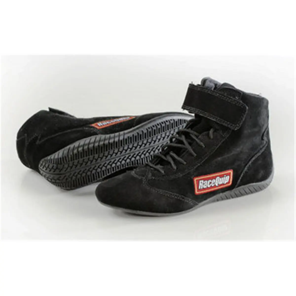 RaceQuip Men's Suede Leather Motorsport Race Sports Shoes - SFI-Certified Flame-Retardant Lace-Up Footwear with Padded Ankle Support