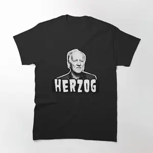 Herzog, International Filmmaker T-Shirt Tribute to Werner Herzog, Renowned International Filmmaker Perfect for Cinephiles and Documentary Enthusiasts Stylish Artistic Design
