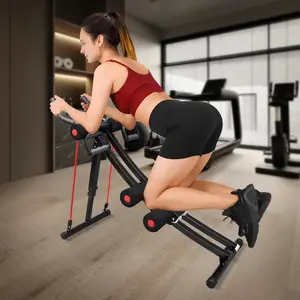 Ab Machine with Elastic Band for Home Workout, Fpldable Ab Workout Equipment, Maquina Para Hacer Ejercicio en Casa Core Exercise Equipment for Home Gym Foldable Ab Workout Machine Foldable Ab Workout Machine kegel exercise machine women