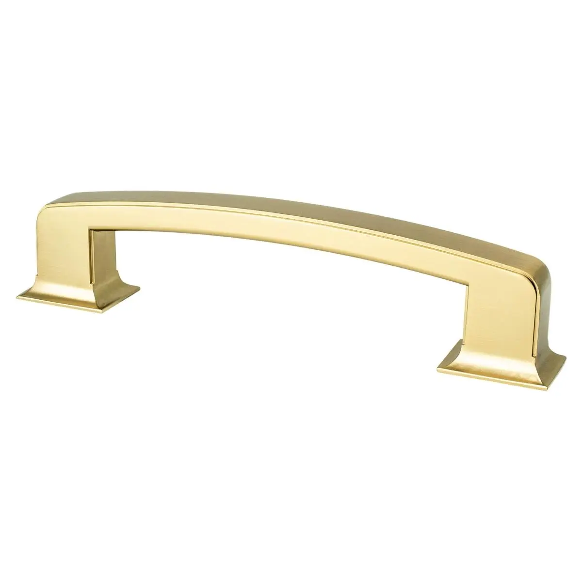 212 MAIN Berenson 6 in. Hearthstone Deep Grip Pull - Modern Brushed Gold, Zinc Door Hardware