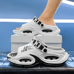 Summer Men's Clogs Outdoor Thick Sole Non-Slip Odor Resistant Durable Quick Drying Soft Beach Sandals