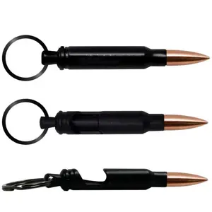 Bullet Bottle Opener With Keychain