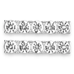 Stoned Shoe Bars w/ Silver Trim (2 Pieces) Footwear Comfort Footwear Comfort Bridal Parent