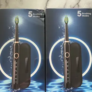 RTAUYS Sonic Electric Toothbrush for Adults - Rechargeable Electric Toothbrushes with 8 Brush Heads & Holder, Travel Case, Power Electric Toothbrush with Holder，3 Hours Charge for 120 Days