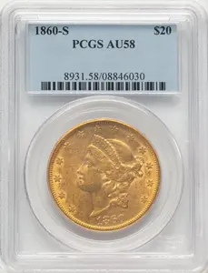 Liberty Double Eagles (1860-S $20)