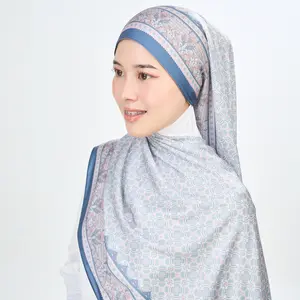 Majida Collection, Satin Silk Hijab - Mysterious Mauve