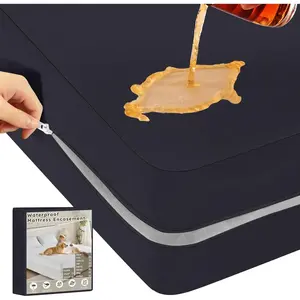 Queen Mattress Protector(12’’-16" Depth) – Premium Six-Sided Waterproof Mattress Cover Bed Cover,Zippered Mattress Encasement for Bed, Noiseless Breathable