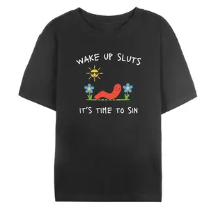 Wake Up Slts T-Shirt Funny Animal Meme Graphic Tee Sarcastic Cursed Unhinged Humor Top Made In USA For Women For Men [ZinniaZip cotton t-shirt/sweatshirt/hoodie, soft and comfortable]