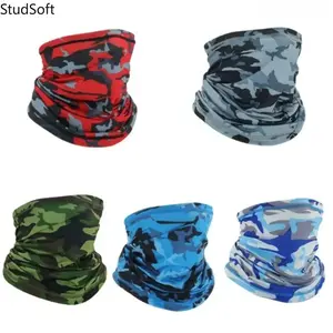 5PCS Cotton Unisex Cooling Neck Gaiter Breathable UV Protection Face Mask Multi Wear Outdoor Sports Cover