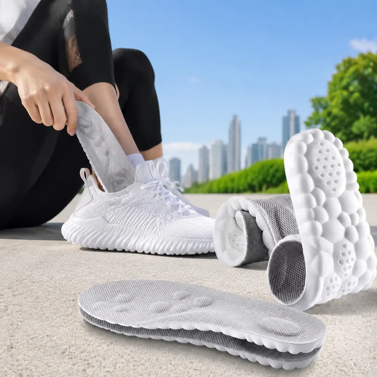 Comfortable Insole for White Sneakers - Enhance Your Step with Soft & Durable Sole