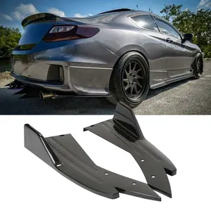 For Honda Accord Rear Bumper Lip Diffuser Splitter Spoiler Glossy Black