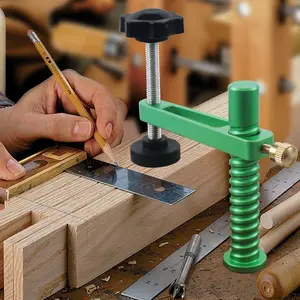 Bench Dog Clamp, Adjustable MFT Bench Clamp, Aluminum Fast Hold Down Table Clamp for Woodworking Tools