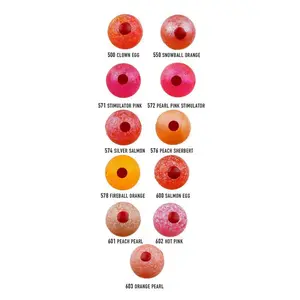 Spirit River UV2 Blood Drop Egg Beads