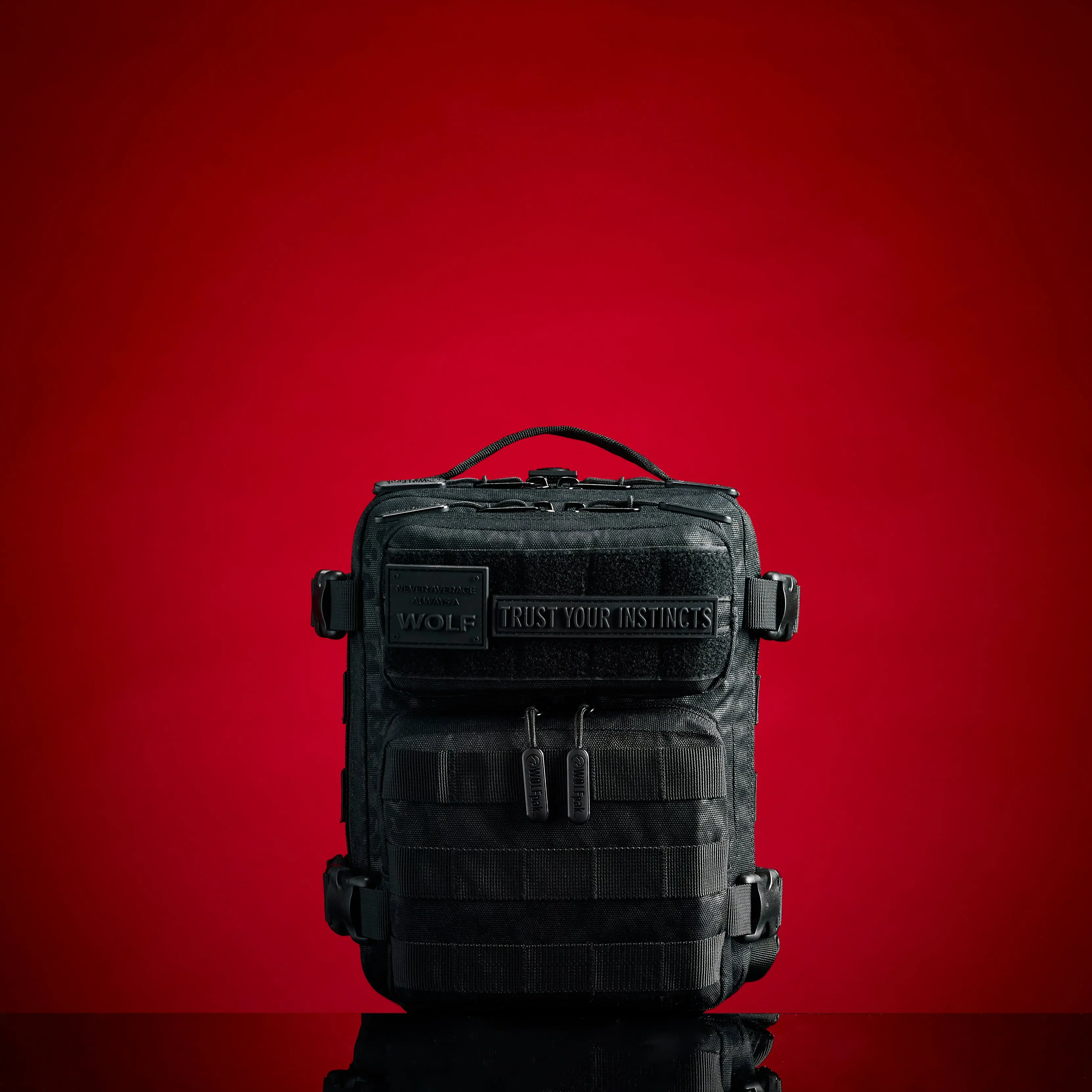 9L Waterproof 900D Mini Black Leopard Backpack, Functional Luggage Bag